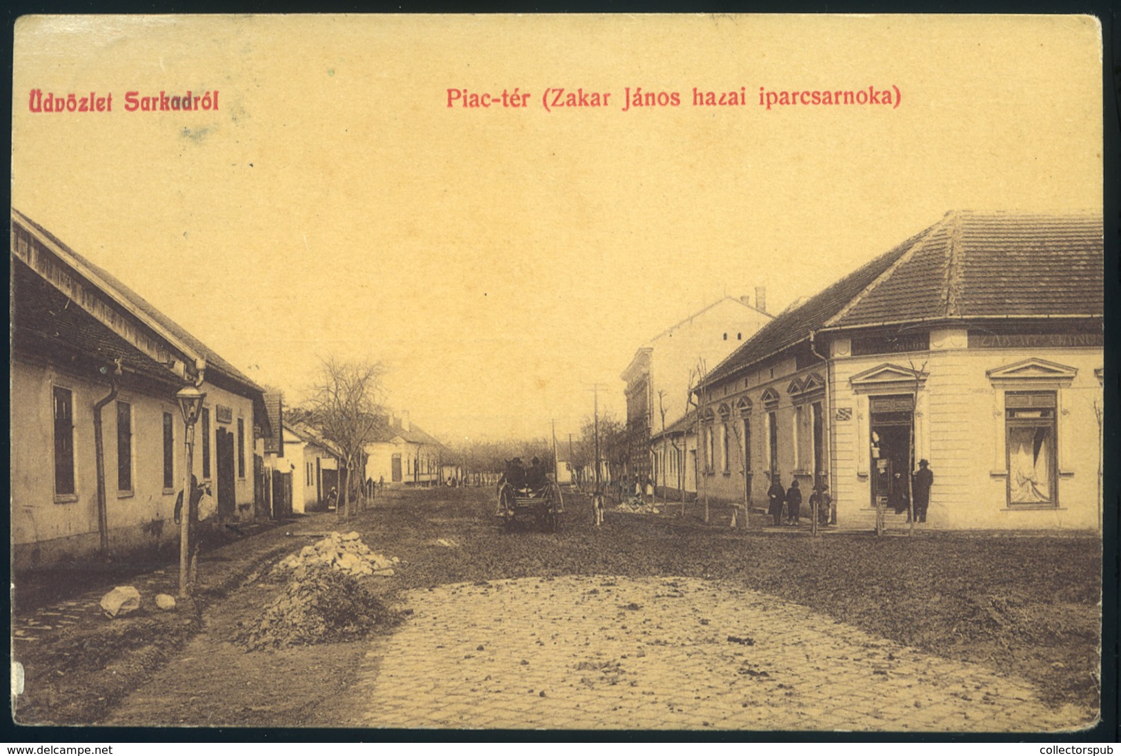 SARKAD 1911. Régi Képeslap, Weisz Lipót , Szép Mozgóposta Bélyegzéssel  /  Vintage Pic. P.card Lipót Weisz, Nice TPO Pmk - Hungary