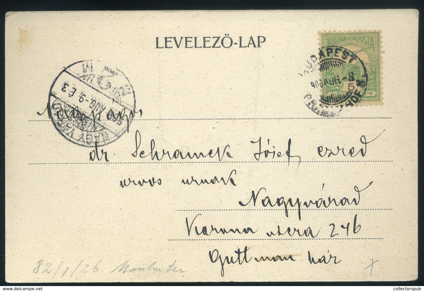 BALATONBOGLÁR 1902. Régi Képeslap  /  Vintage Pic. P.card - Hungary