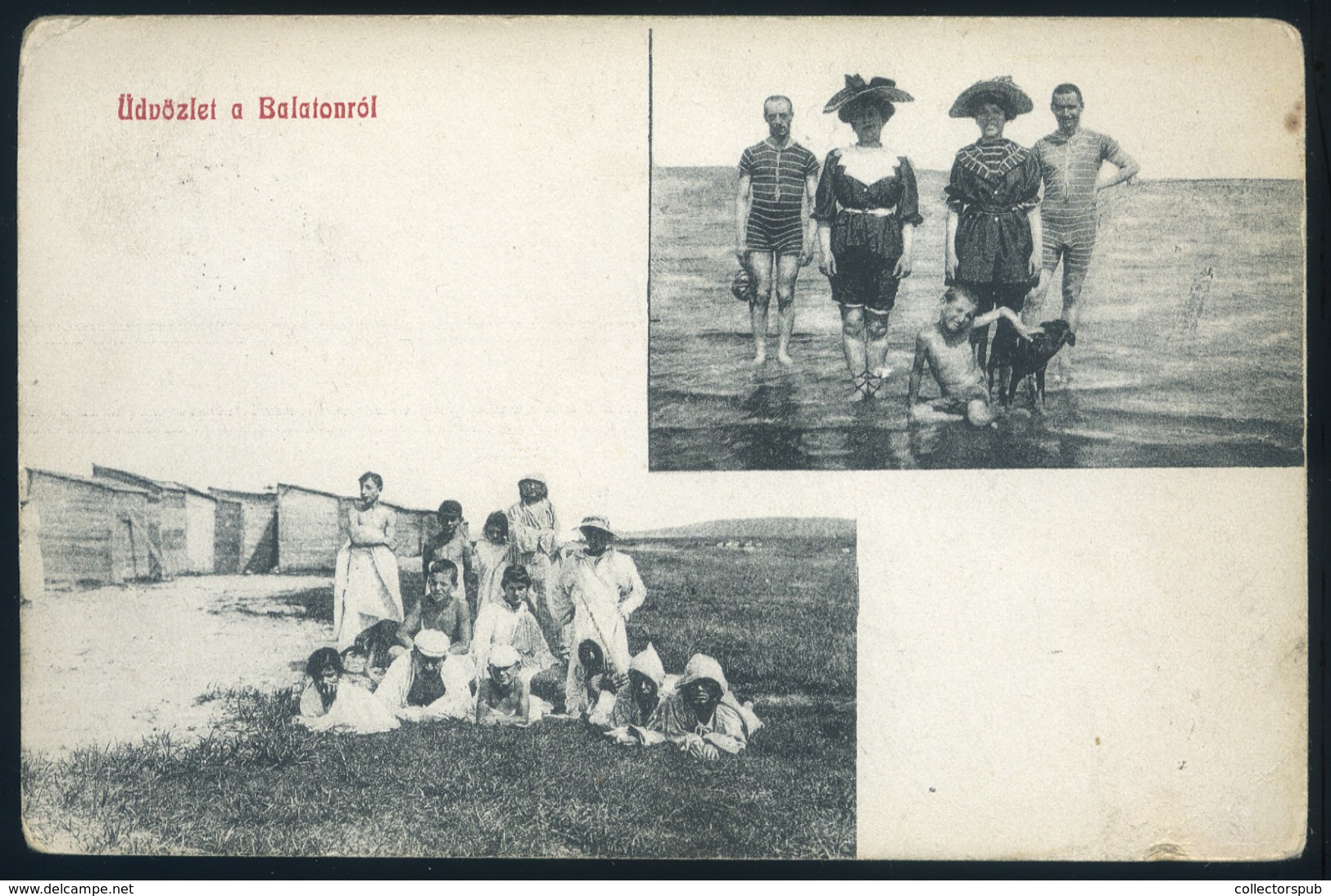 BALATONBOGLÁR 1906. Régi Képeslap  /  Vintage Pic. P.card - Hungary