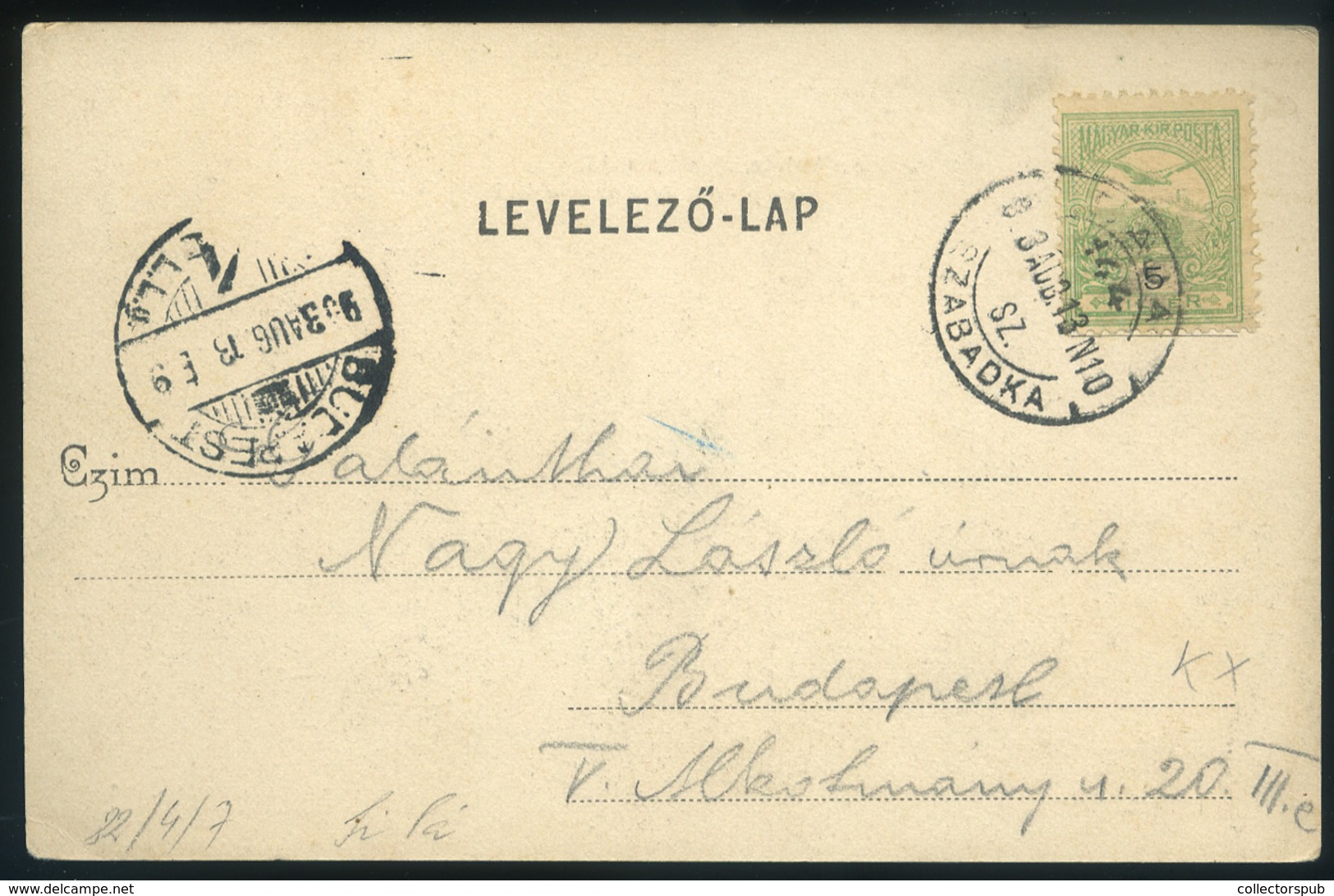 BAJA 1903. Lőkert, Régi Képeslap, Mozgóposta  /  Vintage Pic. P.card, TPO - Hungary