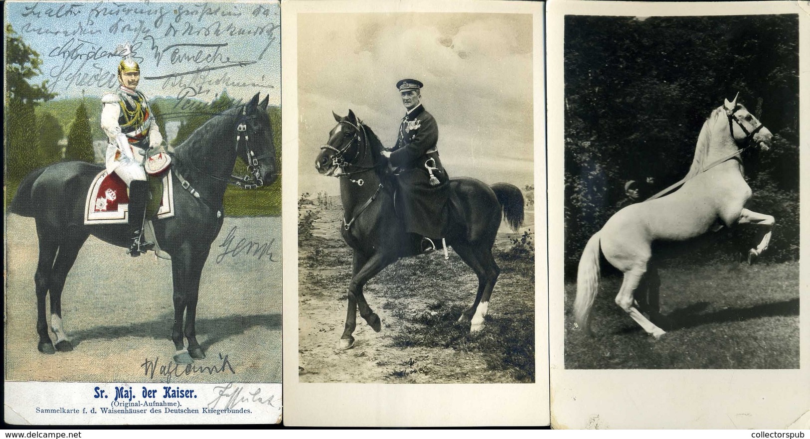 LOVASOK, LOVAK 61 Db Vegyes Képeslap, Jó Tétel!  /  HORSES, RIDERS 61 Various Vintage Pic. P.cards Good Bundle - Horses