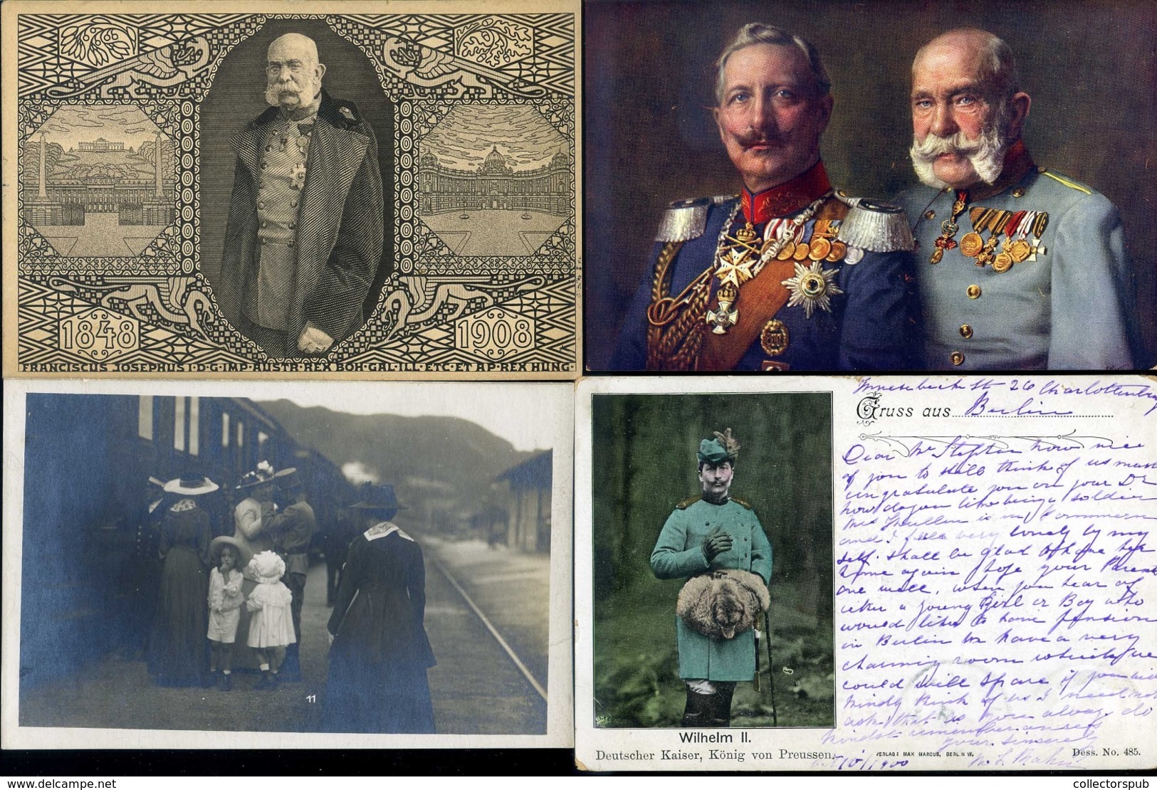 ROYALTY 40 db vegyes képeslap, főleg a Habsburg család, jó tétel!  /  ROYALTY 40 various vintage pic. p.cards mainly of