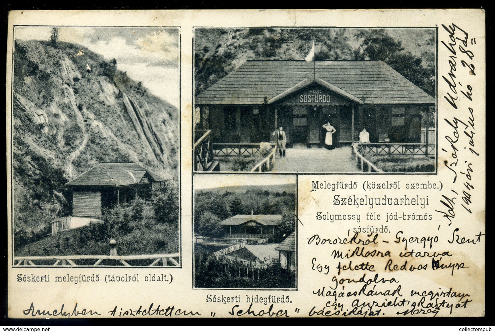 SZÉKELYUDVARHELY 1904. Sólymosy Sósfürdő, Régi Képeslap  /  Salt Bath Of Sólymosy  Vintage Pic. P.card - Hungary