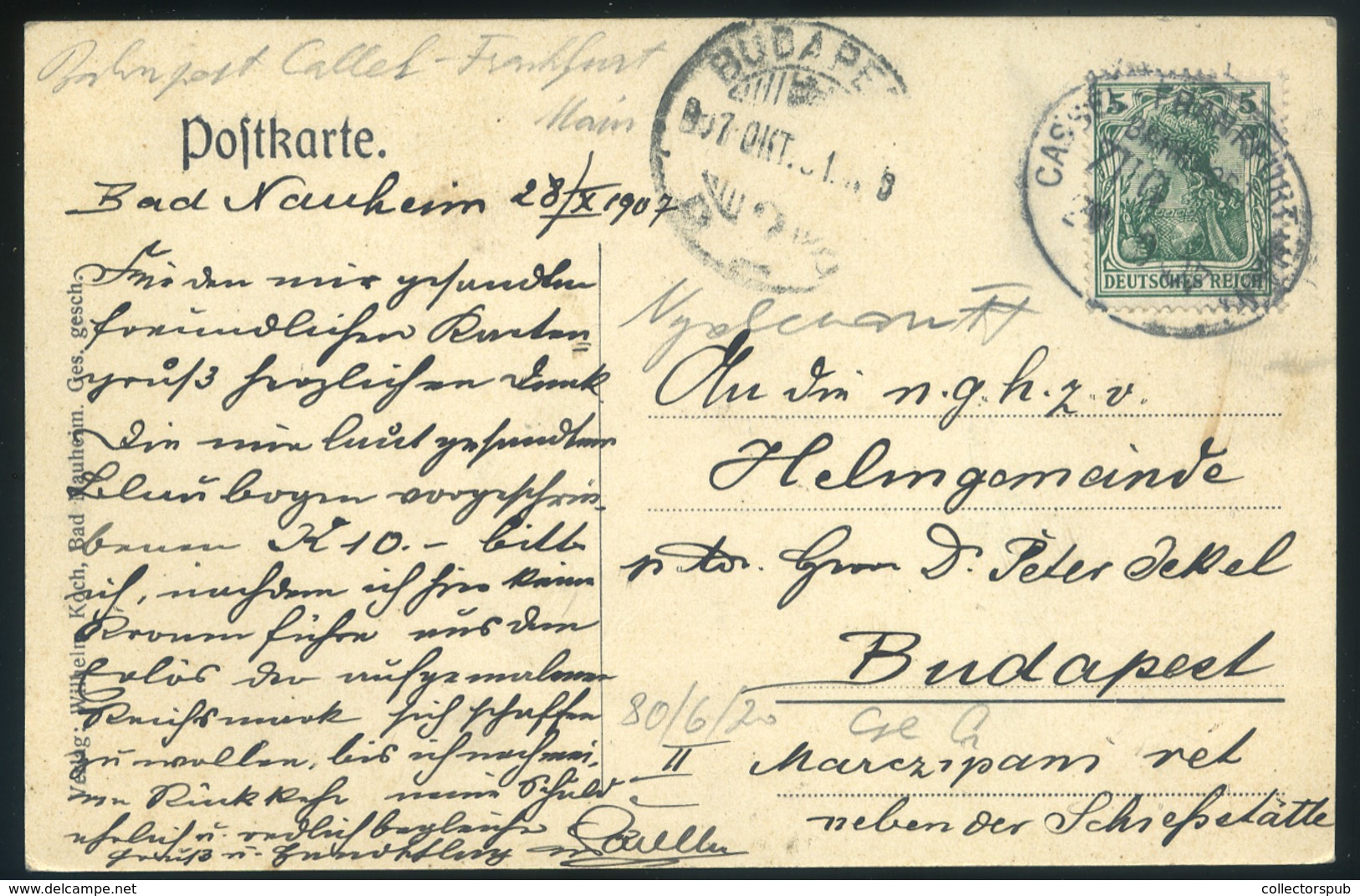 NÉMETORSZÁG 1907. Bad Neuheim Régi Képeslap  /  GERMANY Bad Neuheim Vintage Pic. P.card - Other & Unclassified