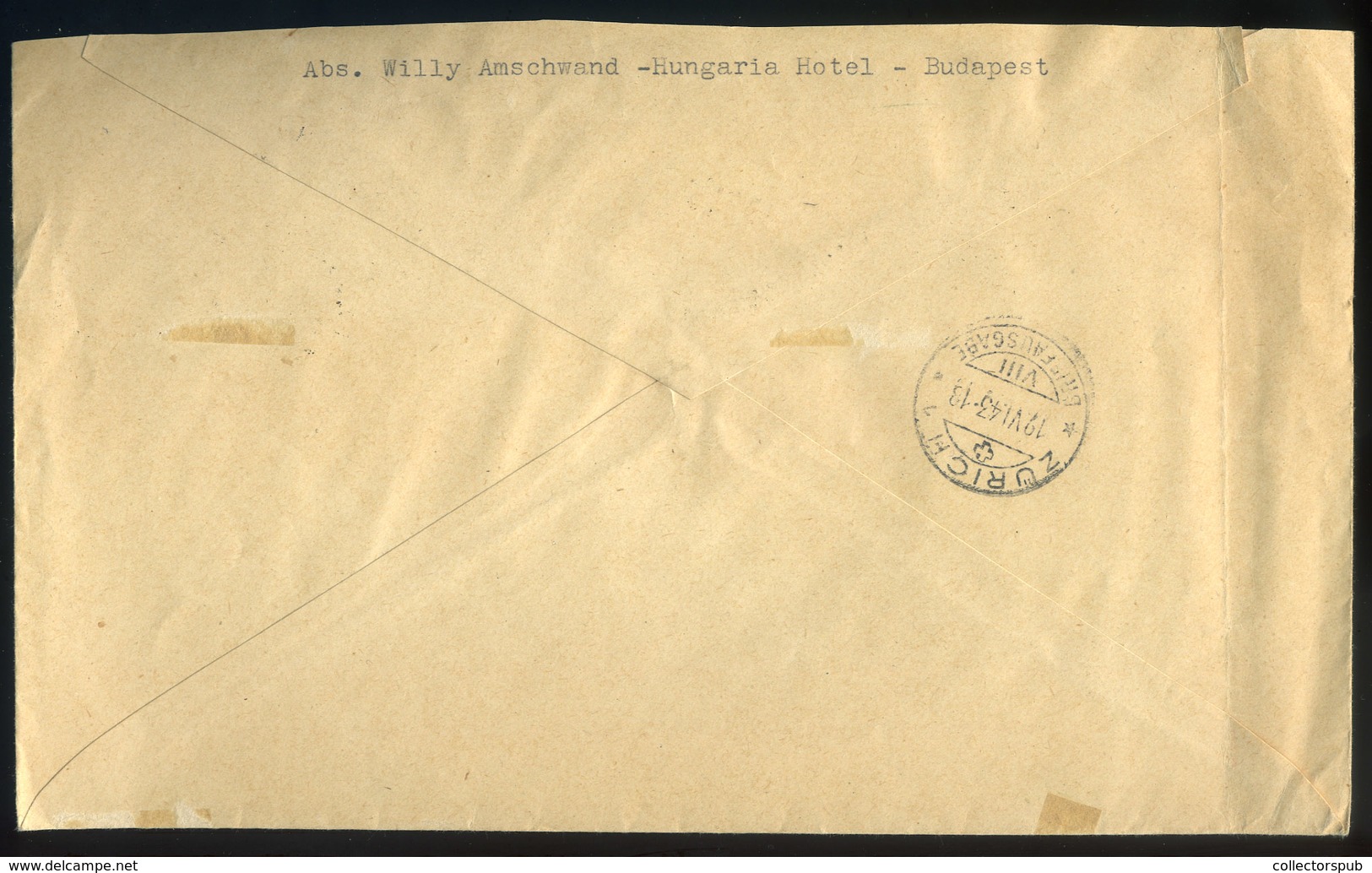 BUDAPEST 1943. Ajánlott Levél Hadigondozás Bélyegekkel Svájcba Küldve  /  Reg. Letter Military Care Stamps To Switzerlan - Covers & Documents