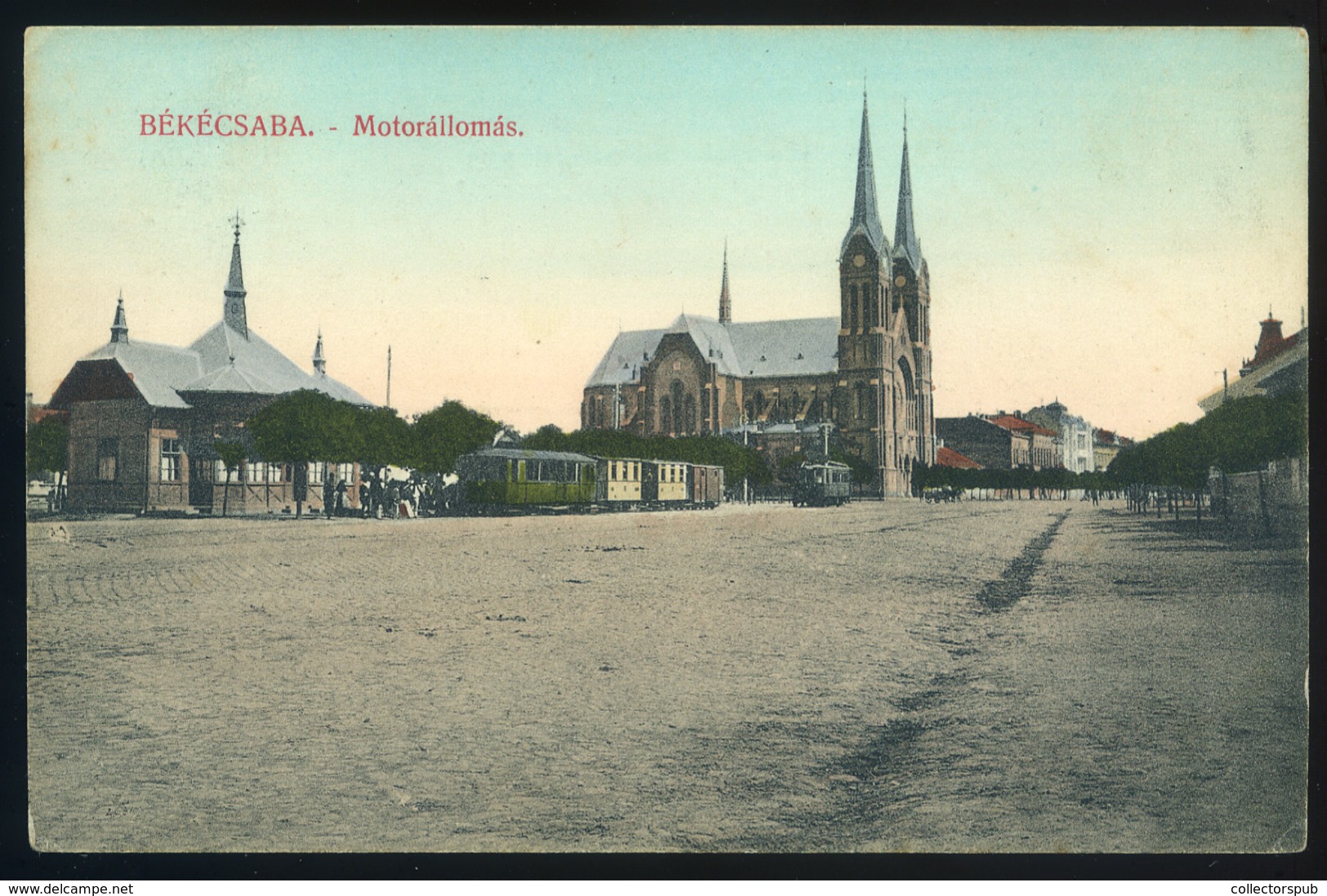 BÉKÉSCSABA Motorállomás, Régi Képeslap  /  Motor Station Vintage Pic. P.card - Hungary