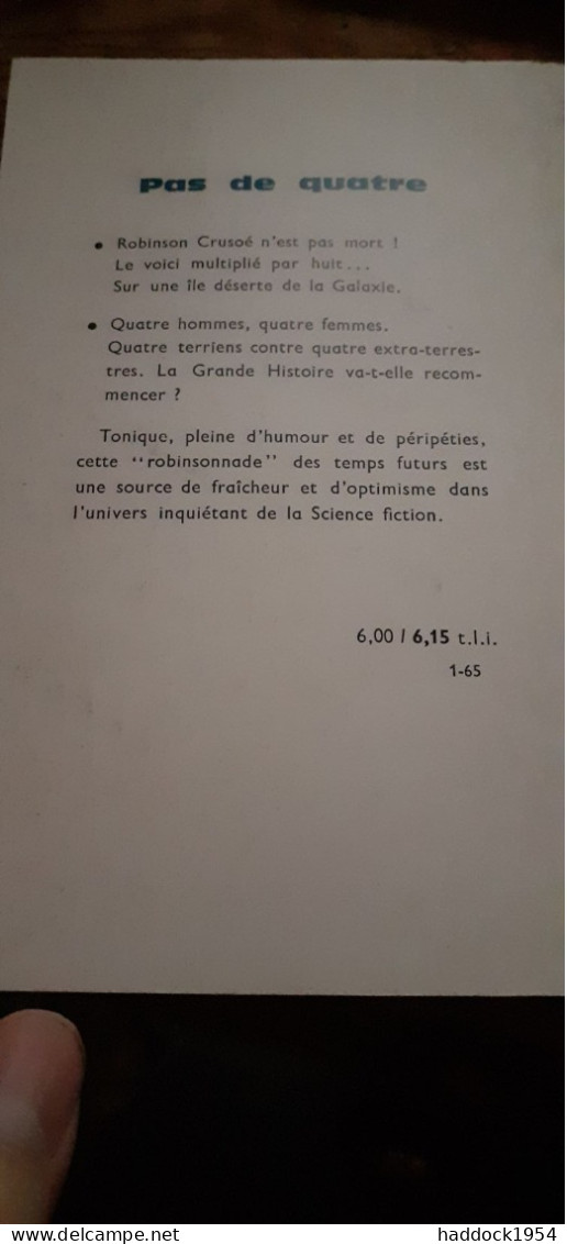 Pas De Quatre EDMUND COOPER éditions Denoël 1964 - Présence Du Futur