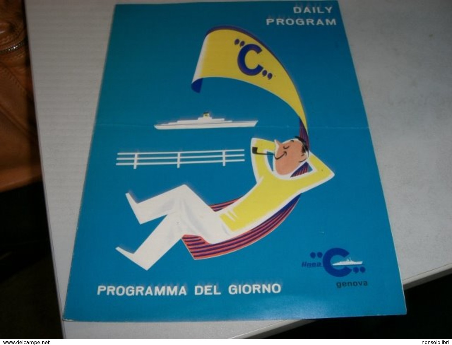 PROGRAMMA GIORNALIERO M/N FRANCA 1970 - Menus