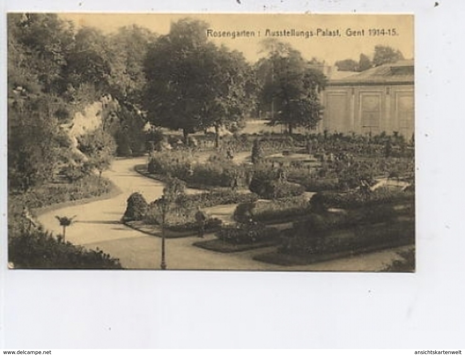 1.WK Erholung In Gent Im Rosengarten Feldpgl1915 #48.207 - Autres & Non Classés