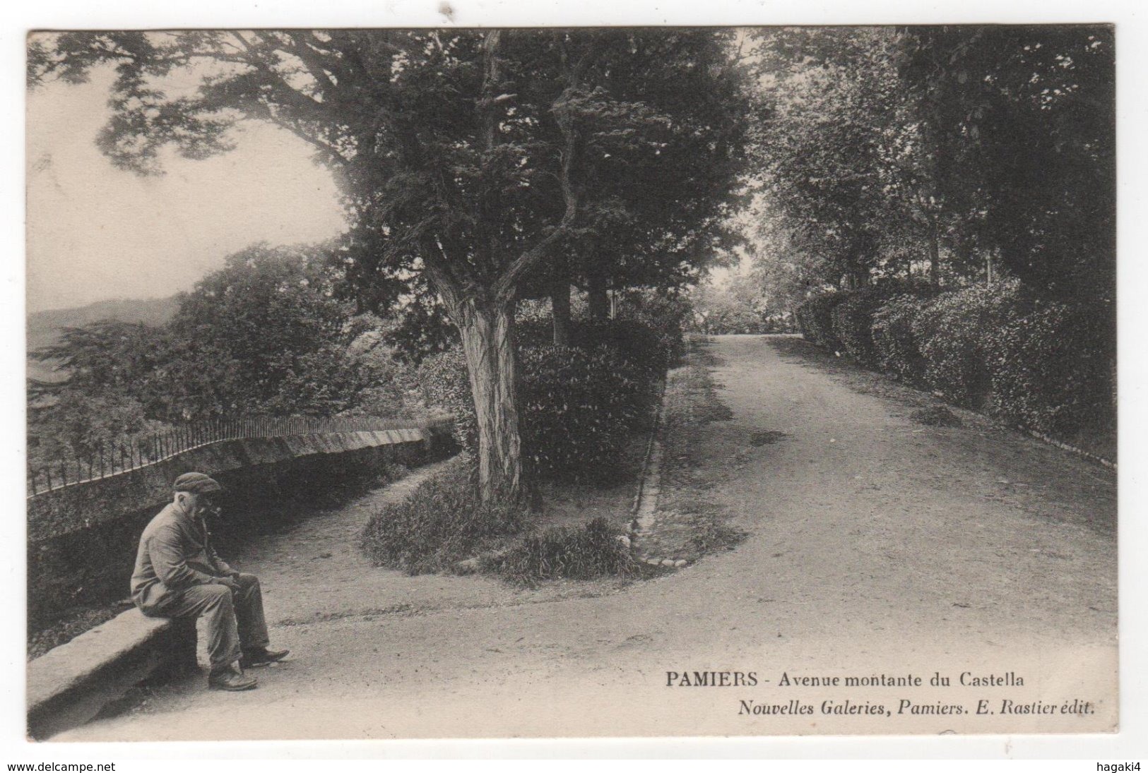 CPA 09 : PAMIERS - Avenue Montante Du Castella - Ed. Rastier, Nouvelles Galeries - - Pamiers