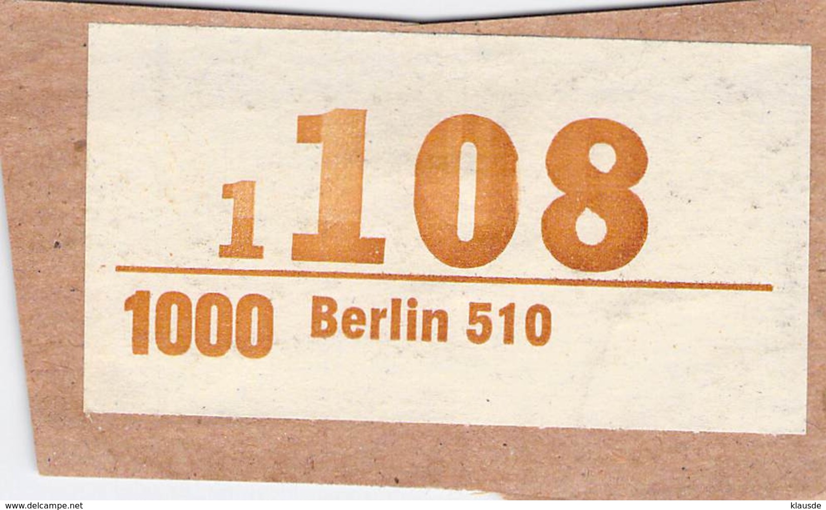 Werbrief 1000 Berlin 510 - Maschinenstempel (EMA)