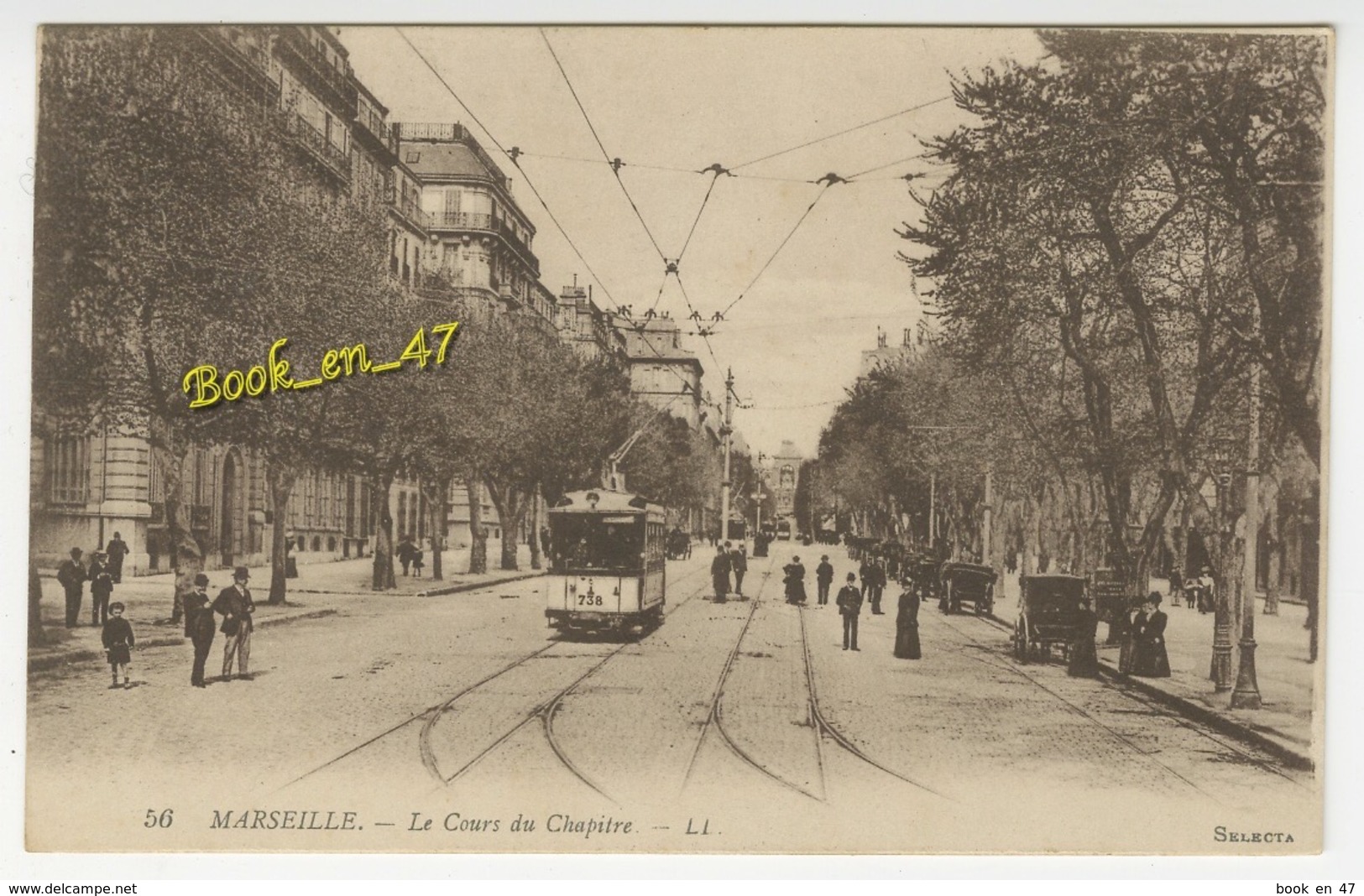 {76886} 13 Bouches Du Rhône Marseille , Le Cours Du Chapitre ; Animée , Tramway - Canebière, Centro Città