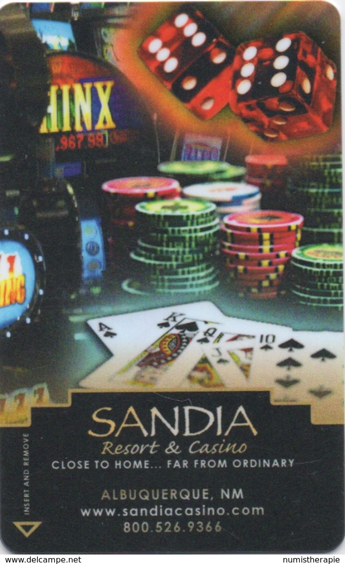 Carte Clé De Hôtel Avec Casino : Sandia Resort & Casino : Albuquerque New Mexico - Hotelkarten