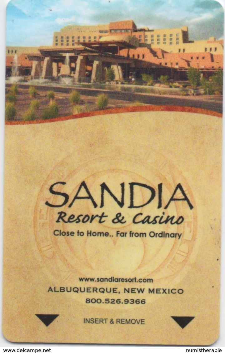 Carte Clé De Hôtel Avec Casino : Sandia Resort & Casino : Albuquerque New Mexico - Hotelkarten