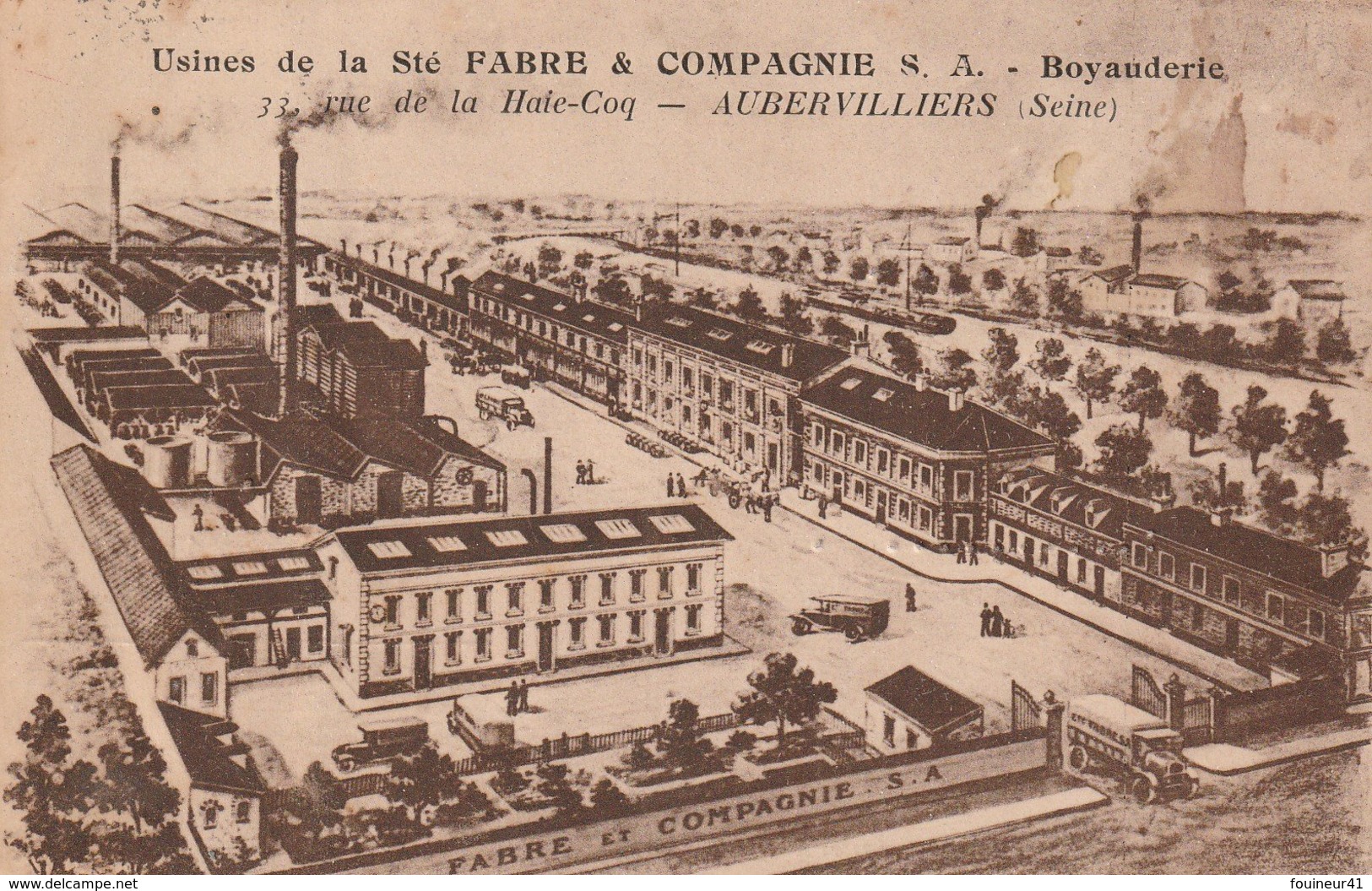 Aubervilliers - Usines De La Sté Fabre Et Compagnie - Boyauderie - Aubervilliers
