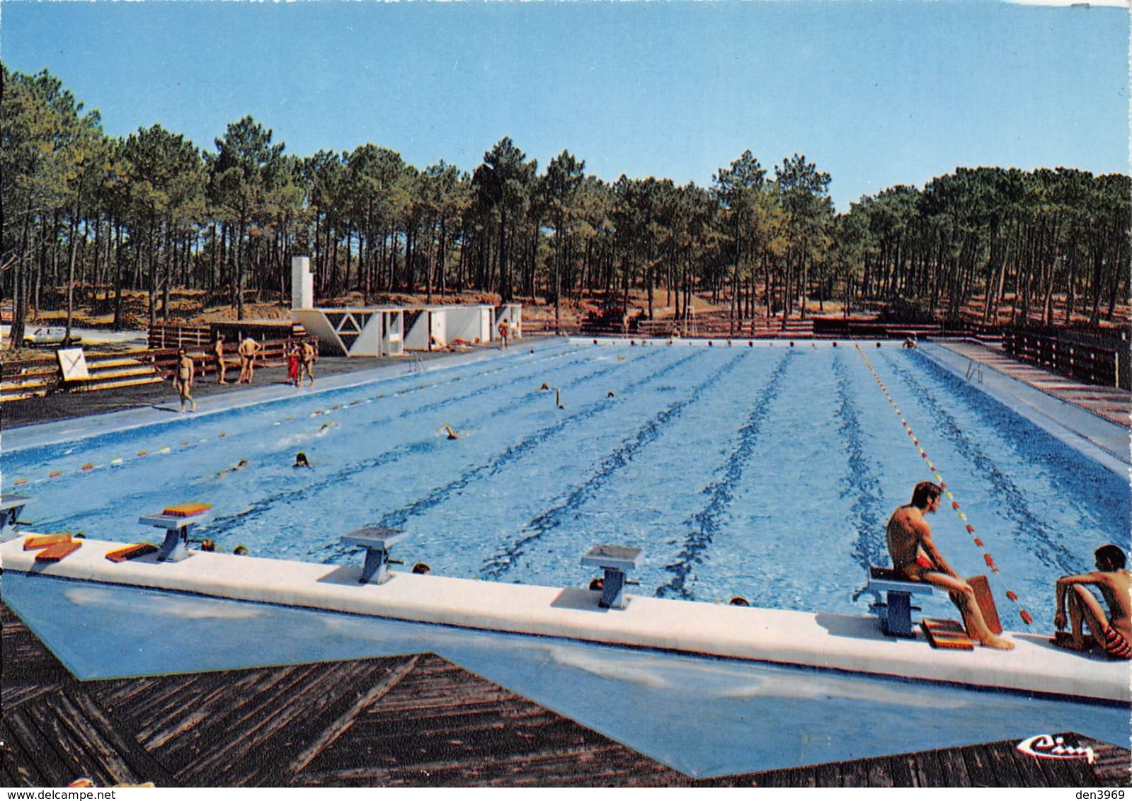 CARCANS - MAUBUISSON - BOMBANNES - La Piscine Olympique - Architecte M. Layré-Cassou - Carcans