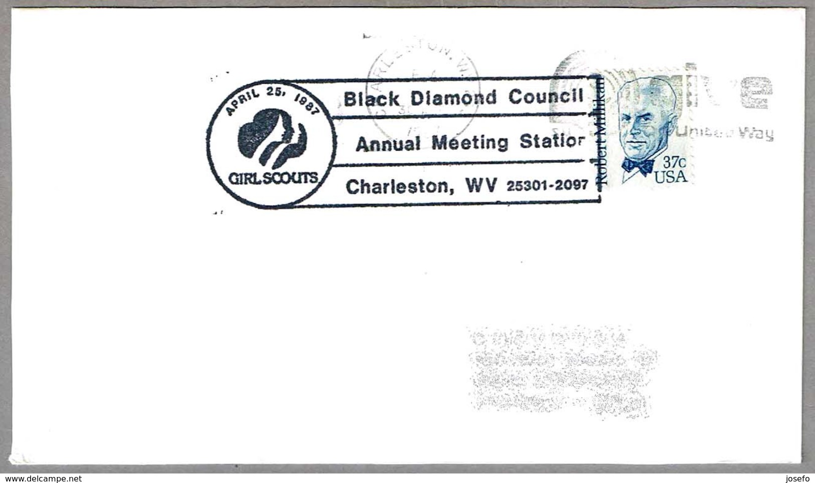 BLACK DIAMOND COUNCIL ANNUAL MEETING GIRL SCOUTS. Charleston WV 1987 - Briefe U. Dokumente