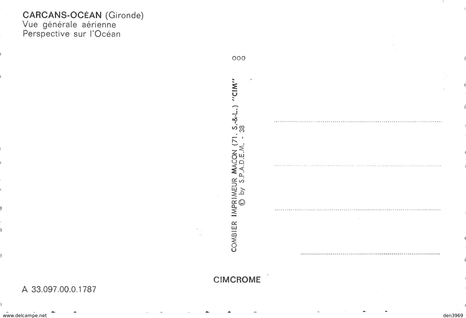 CARCANS-OCEAN - Vue Générale Aérienne - Perspective Sur L'Océan - Carcans