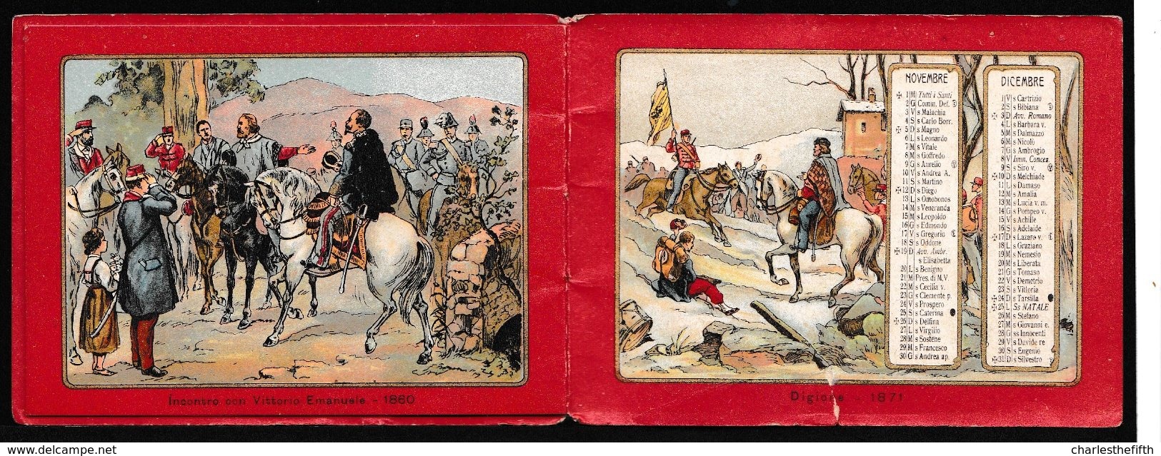 PICCOLO CALENDARIO ITALIANO DEL 1916 - Con La Storia Di Garibaldi - Petit Format : ...-1900