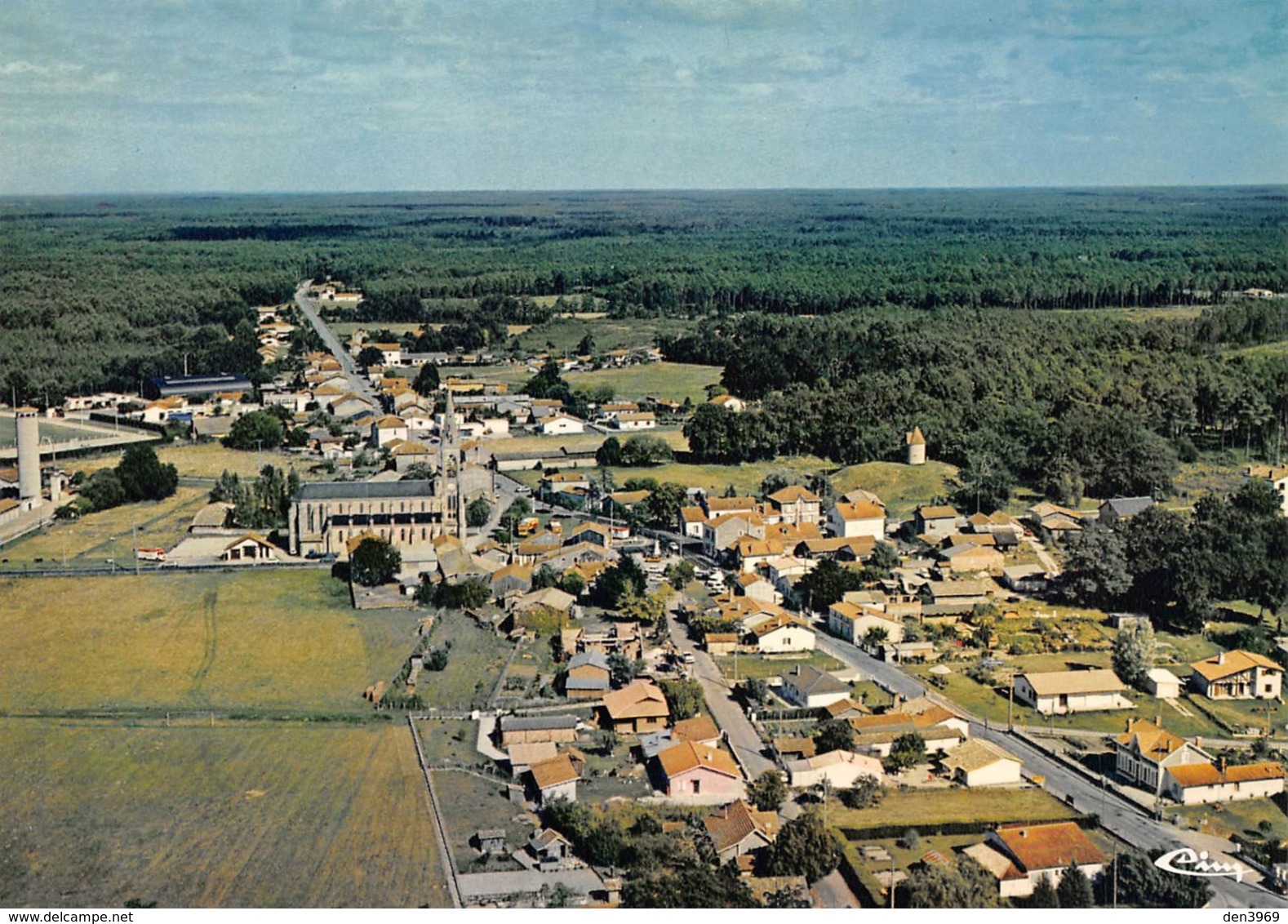 CARCANS - Vue Générale Aérienne Du Bourg - Carcans