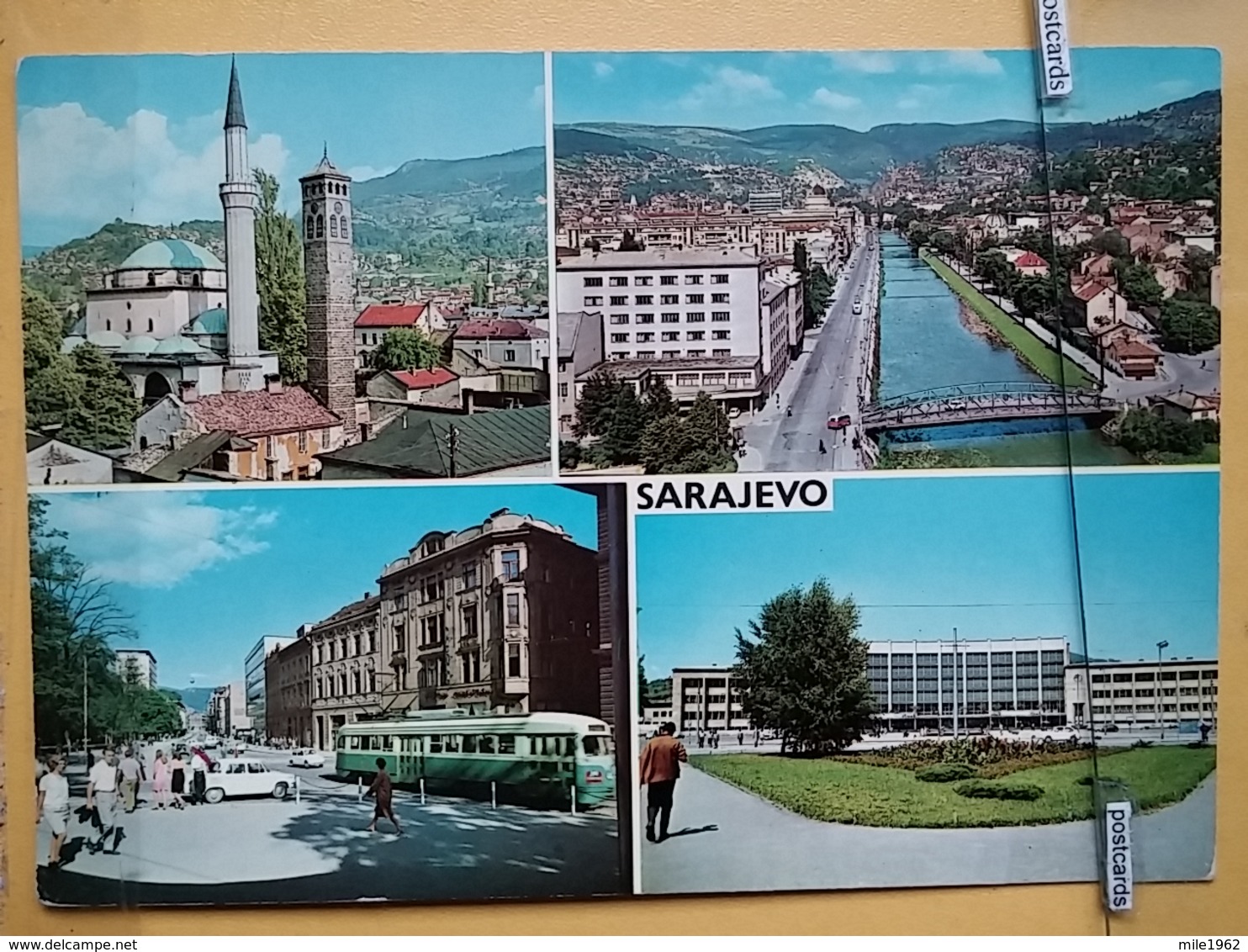 KOV 303-13 -  SARAJEVO, BOSNIA AND HERZEGOVINA, TRAMWAY, TROLLEYCAR, MOSQUE, DZAMIJA - Bosnia Erzegovina