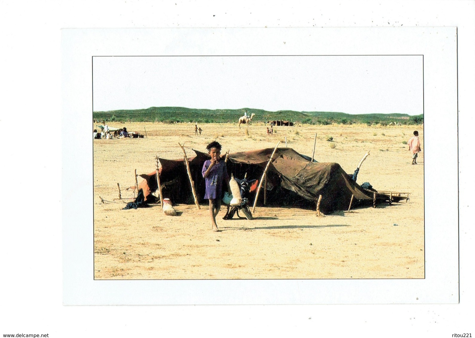 Cpm - Afrique - NIGER - Campement Touareg - 1997 - Tente Enfant - Niger