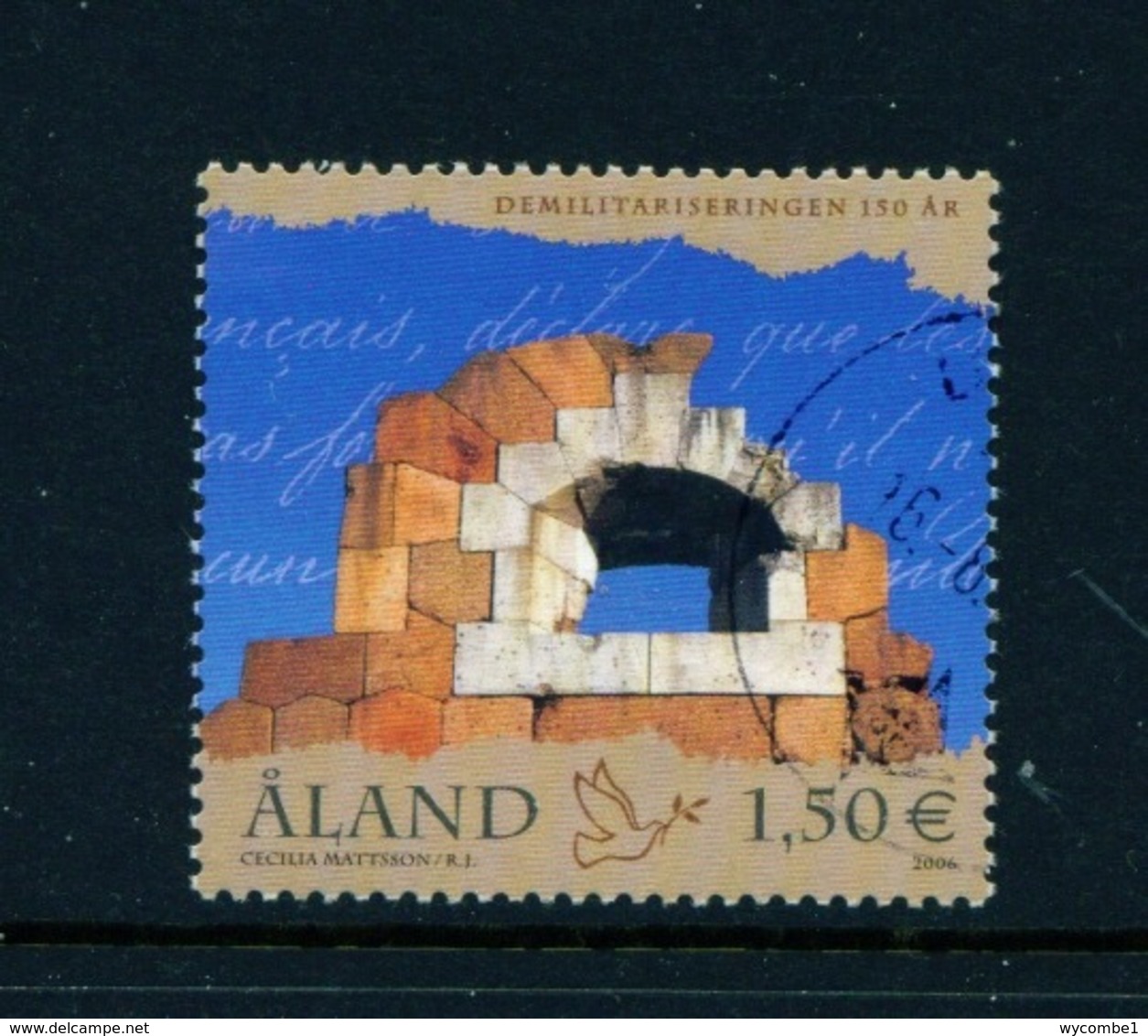 ALAND  -  2006 Demilitarisation 1.50E Used As Scan - Aland