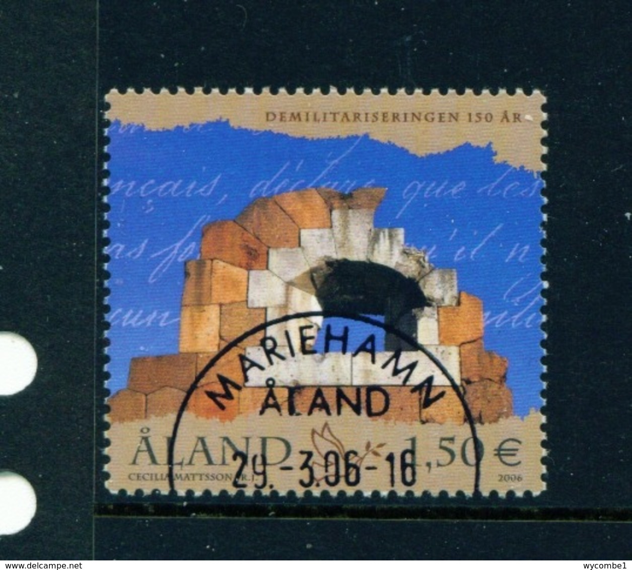 ALAND  -  2006 Demilitarisation 1.50E Used As Scan - Aland