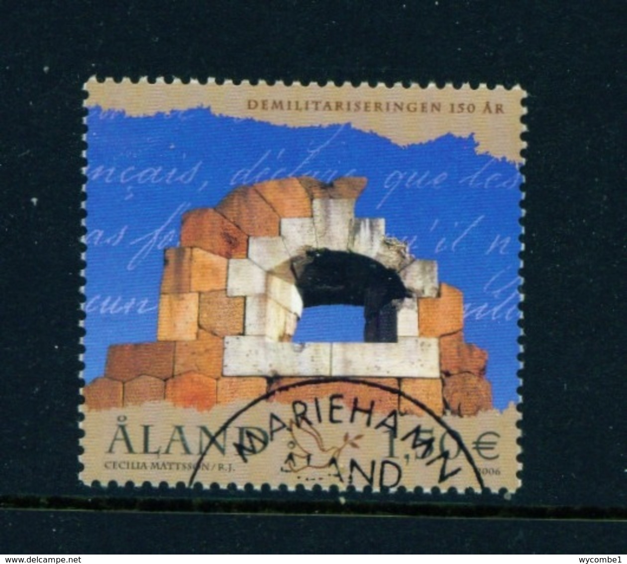 ALAND  -  2006 Demilitarisation 1.50E Used As Scan - Aland