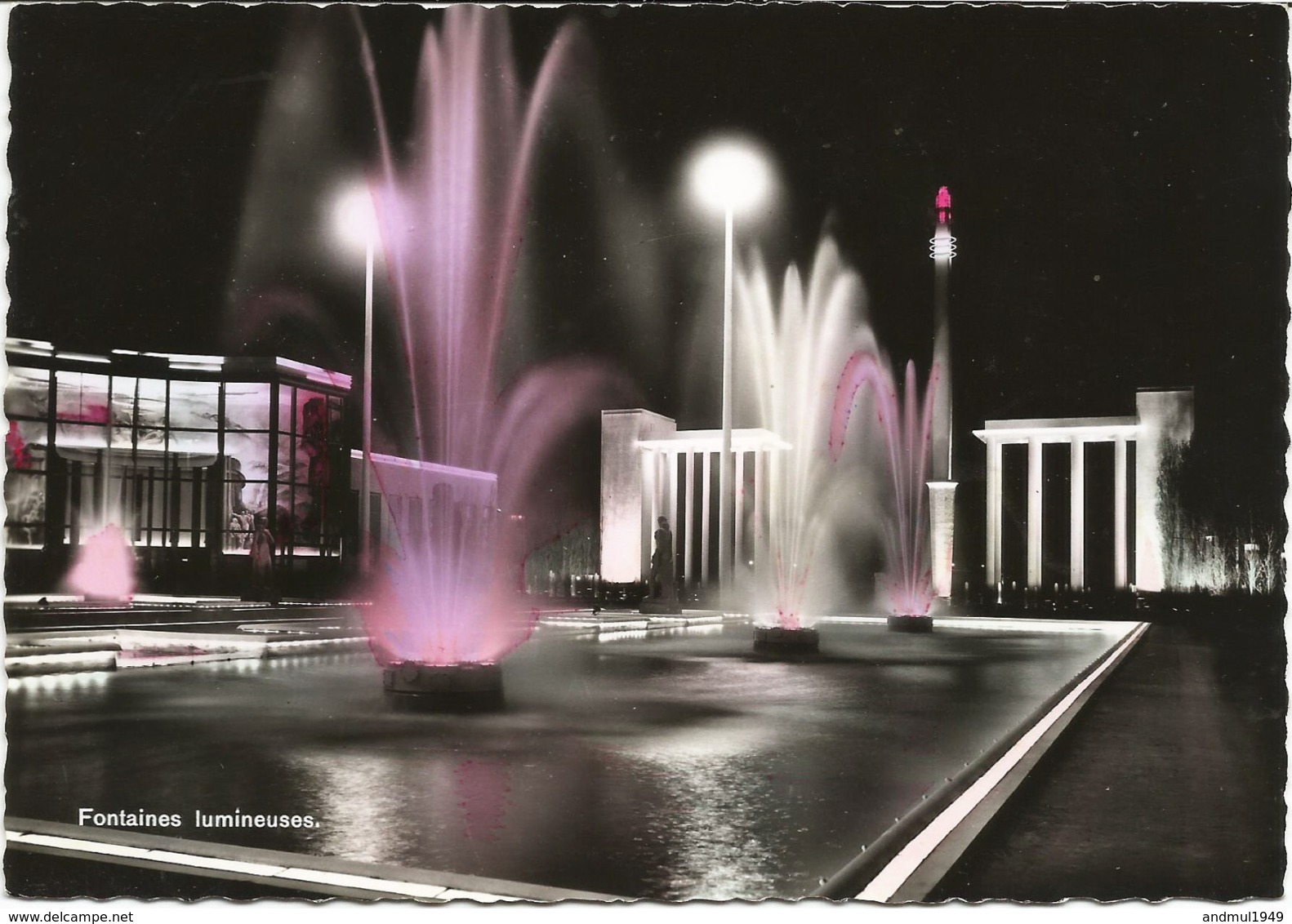 LIEGE - Exposition Internationale De 1939 - Fontaines Lumineuses - N'a Pas Circulé - Edit. G. Sentroul - Liege