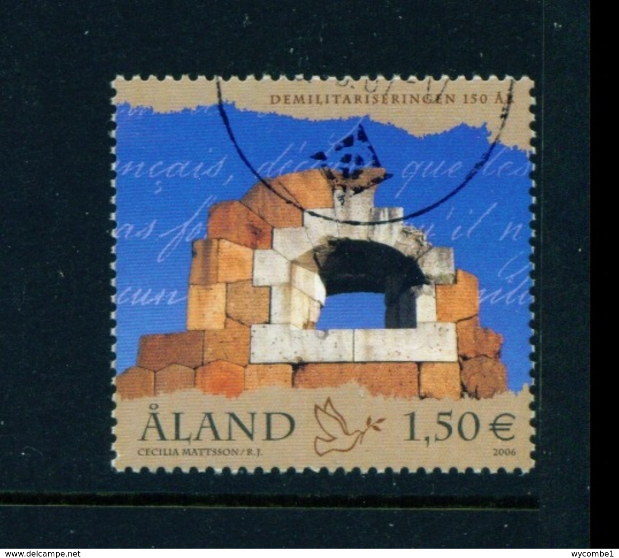 ALAND  -  2006 Demilitarisation 1.50E Used As Scan - Aland