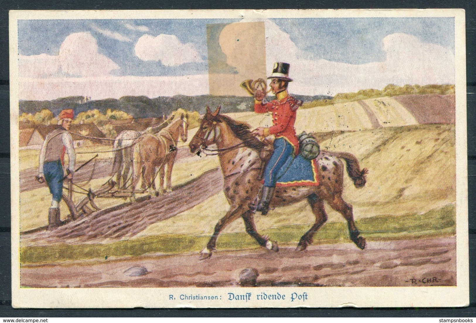 1938 Denmark Copenhagen Landbrugsudstillingen Paa Bellahej Postcard. First Day Of Exhibition. KPK Overprints - Covers & Documents