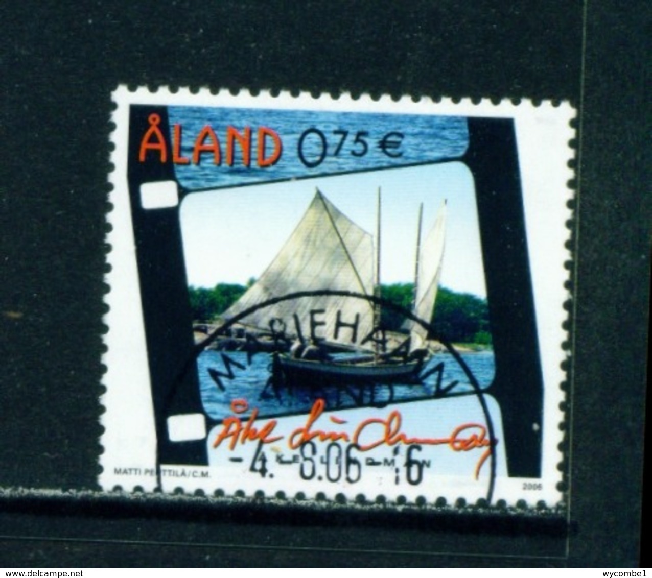 ALAND  -  2006 Ake Lindman 75c Used As Scan - Aland