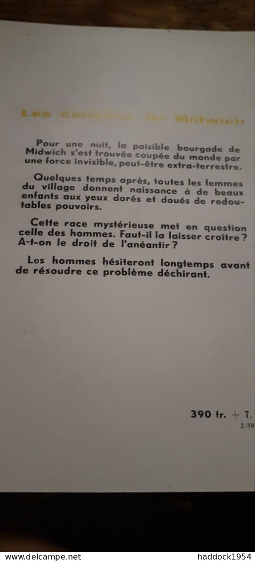 Les Coucous De Midwich JOHN WYNDHAM éditions Denoël 1959 - Présence Du Futur