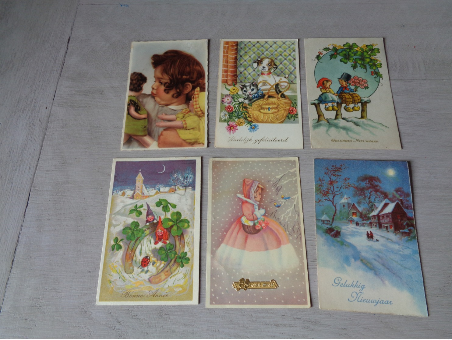 Beau Lot De 60 Cartes Postales De Fantaisie      Mooi Lot Van 60 Postkaarten Fantasie   - 60 Scans - 5 - 99 Postkaarten