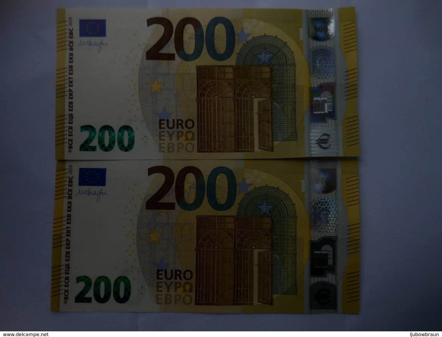 200 Euro-Schein SE (s004) Draghi Unc. - 200 Euro