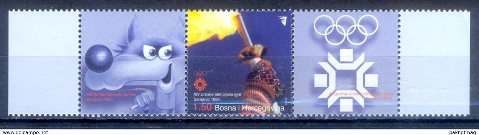 O111- BOSNIA & HERZEGOVINA 2 004 20th ANNIVERSARY OF WINTER OLYMPIC GAMES. - Bosnia And Herzegovina