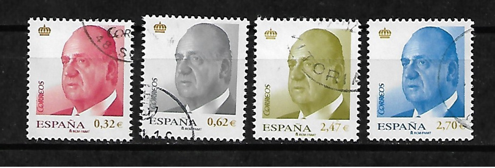 &37C& ESPAÑA, SPAIN 2009 EDIFIL 4457/4460 VF USED. KING JUAN CARLOS DEFINITIVE COMPLETE SET. - Used Stamps