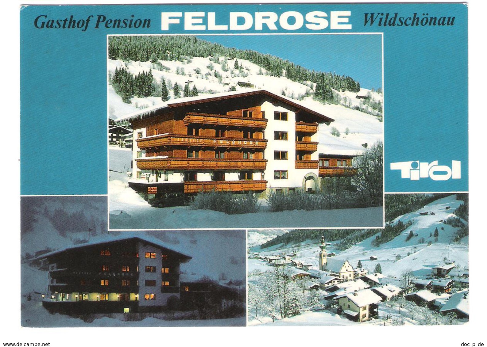 Österreich - A-6311 Oberau Wildschönau Tirol - Gasthof Pension Feldrose - Wildschönau