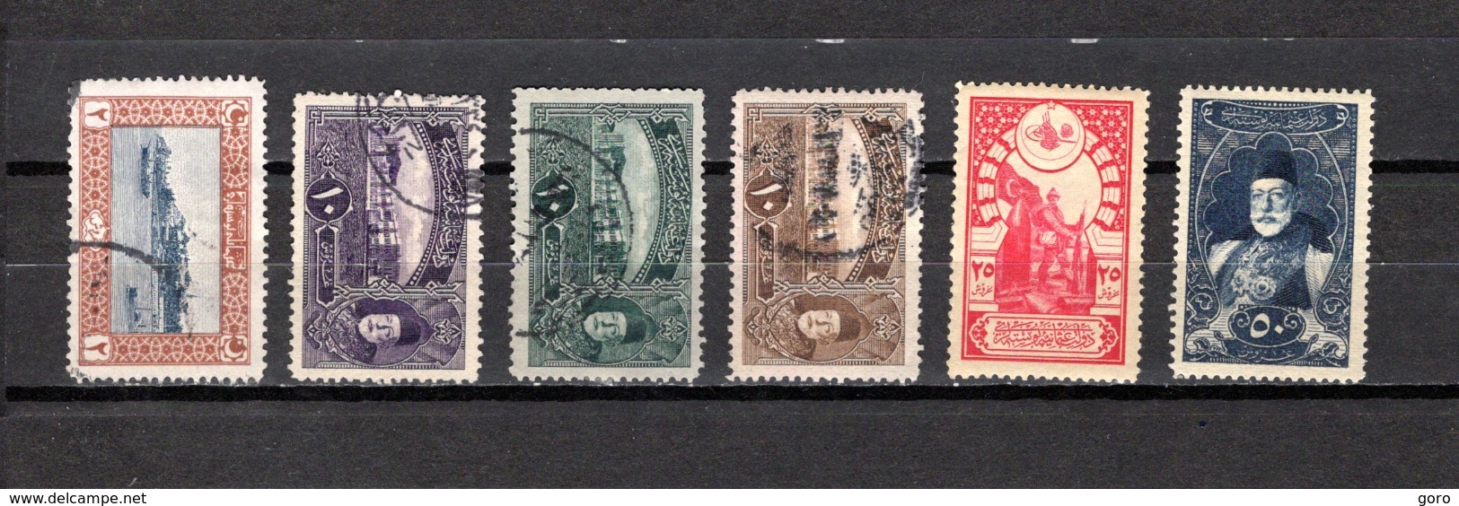 Turquía  1916-17 .-  Y&T  Nº   424/428-431 - Usados