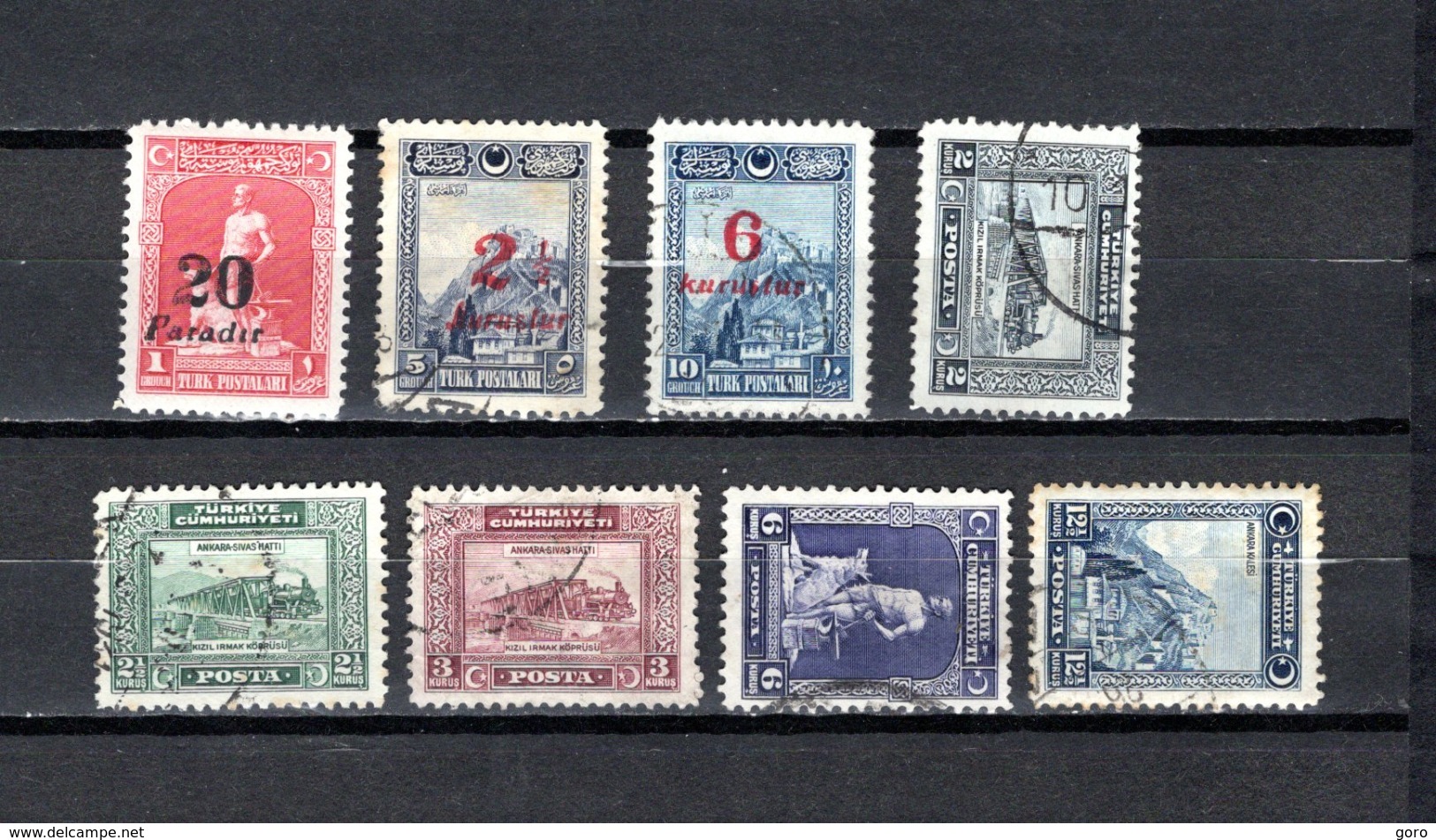 Turquía  1929 .-  Y&T  Nº   741/743-744/748 - Usados