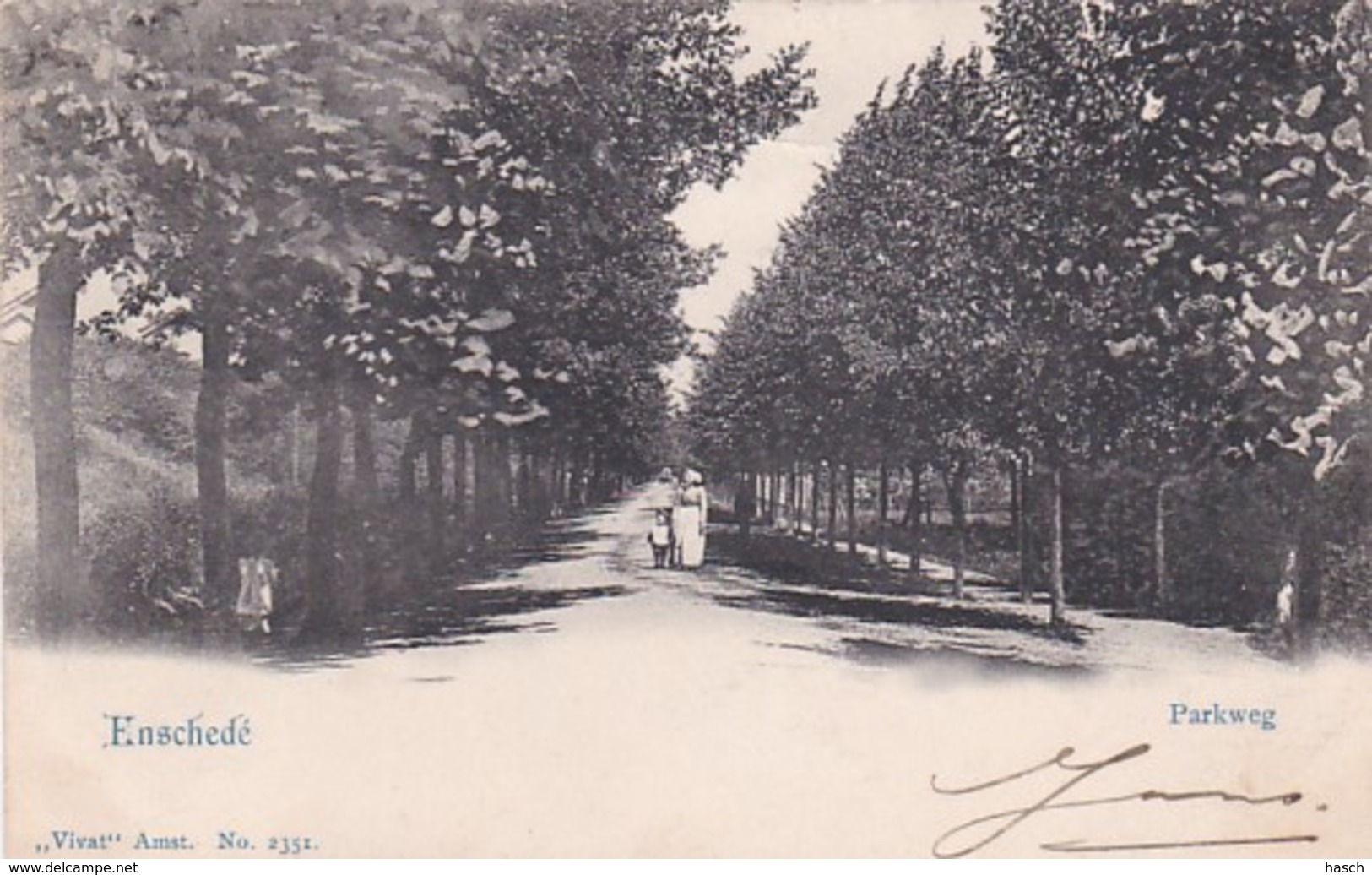 2603381Enschedé, Parkweg.(poststempel 1901) - Enschede