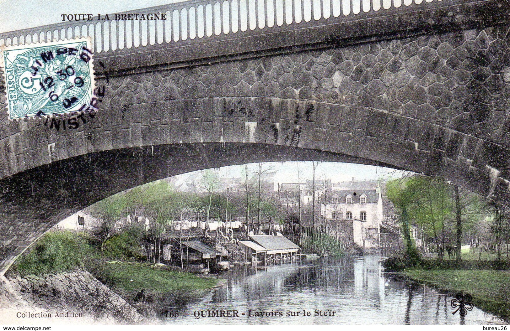 QUIMPER Lavoirs Sur Le Steïr Andrieu Série Toute La Bretagne N° 765 - Quimper