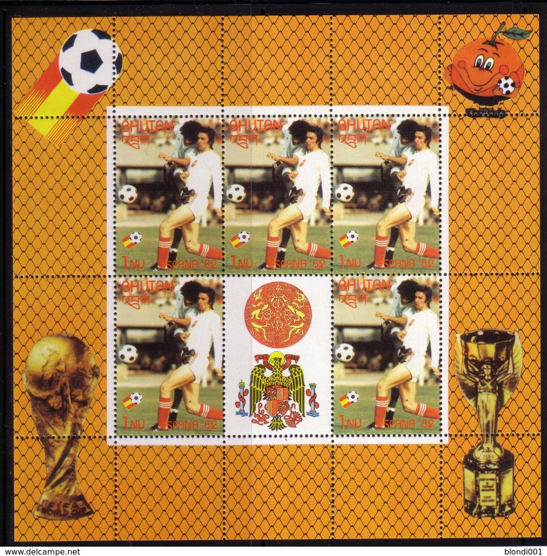 Soccer World Cup 1982 - Football - BHUTAN - Sheet MNH - 1982 – Spain