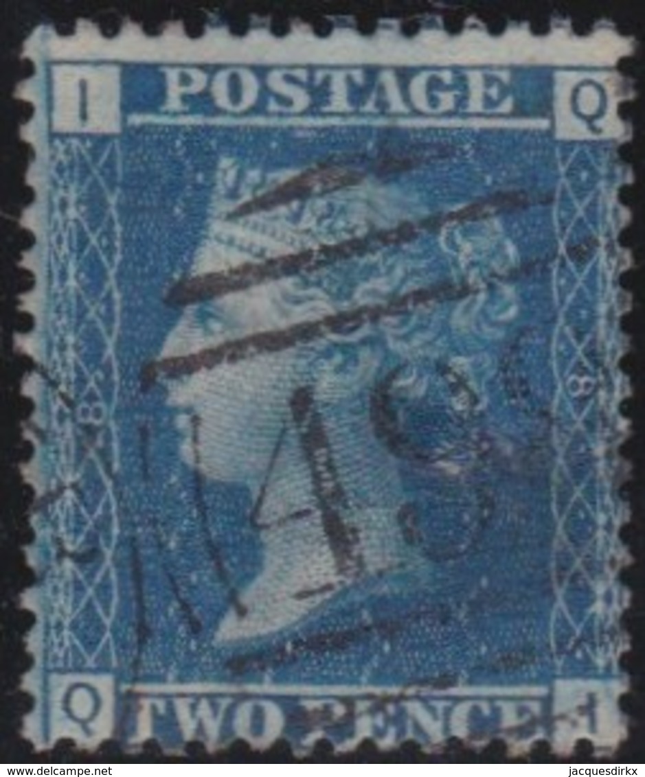 Great Britain  .  Yvert .  27  .  Pl. 8      .  O   .    Cancelled .   /   .   Gebruikt - Used Stamps