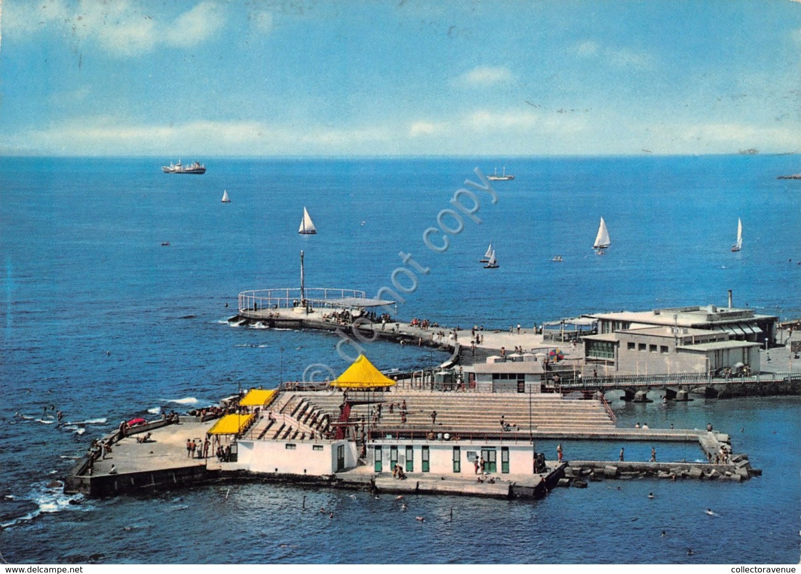 Cartolina Livorno Bagni Acquaviva 1968 - Livorno