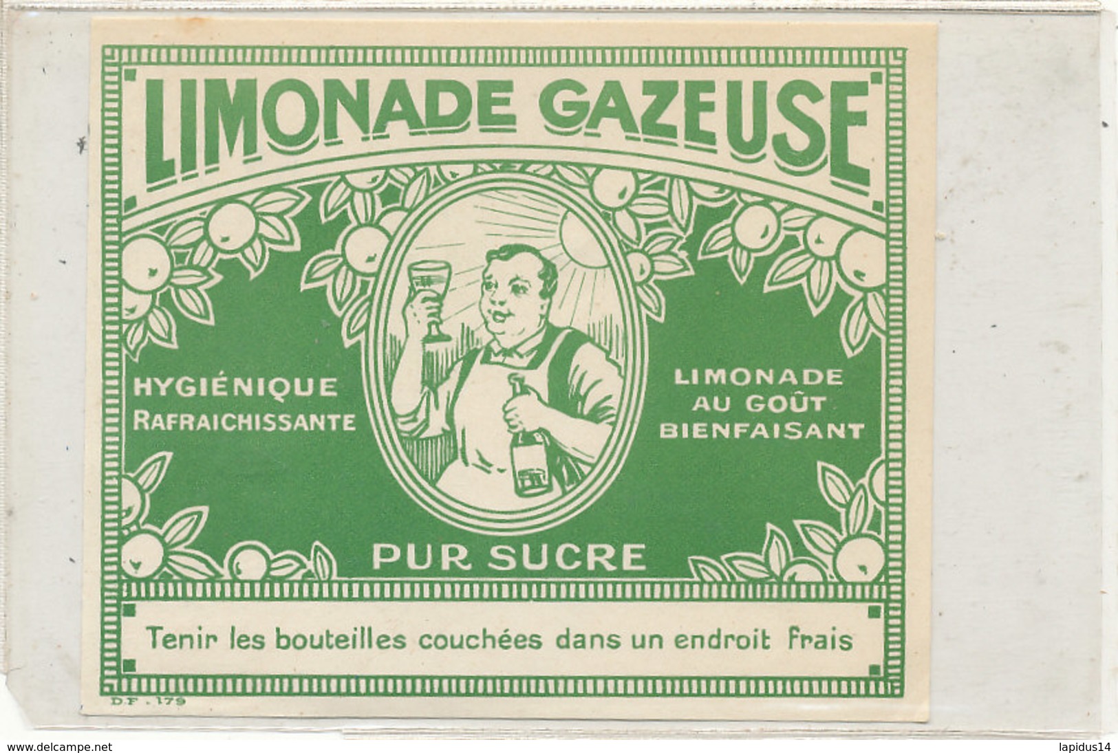 AN 663 / ETIQUETTE    LIMONADE GAZEUSE - Other & Unclassified