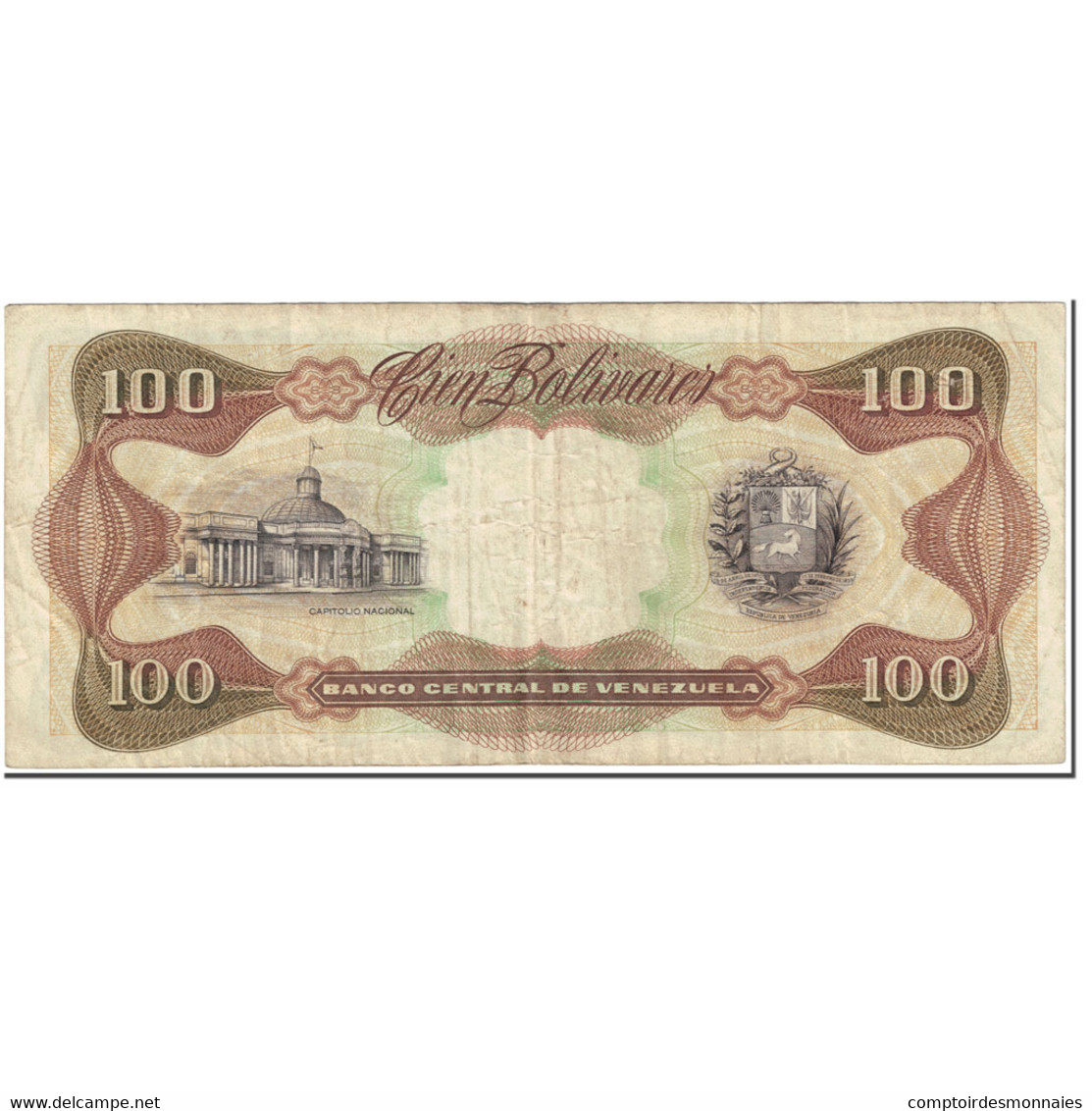 Billet, Venezuela, 100 Bolivares, 1992, 1992-05-12, KM:66d, B - Venezuela