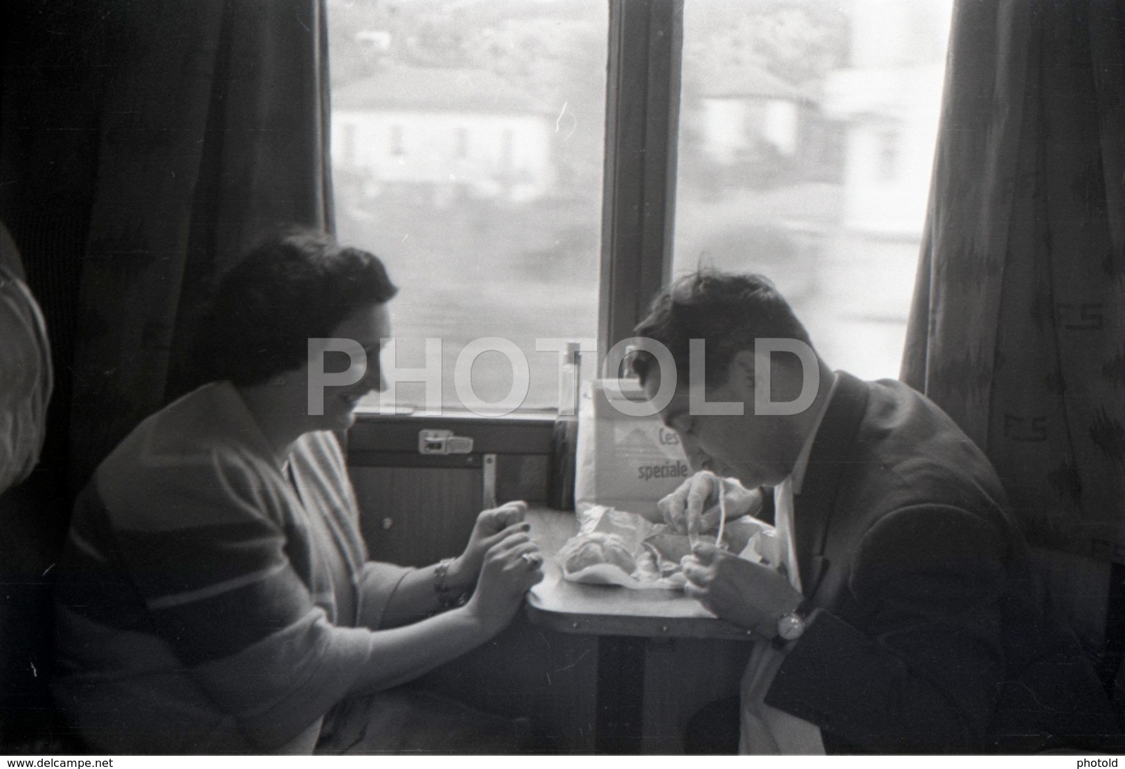 1957  TRAIN ITALIA ITALY AMATEUR 35mm ORIGINAL NEGATIVE Not PHOTO No FOTO - Sonstige & Ohne Zuordnung