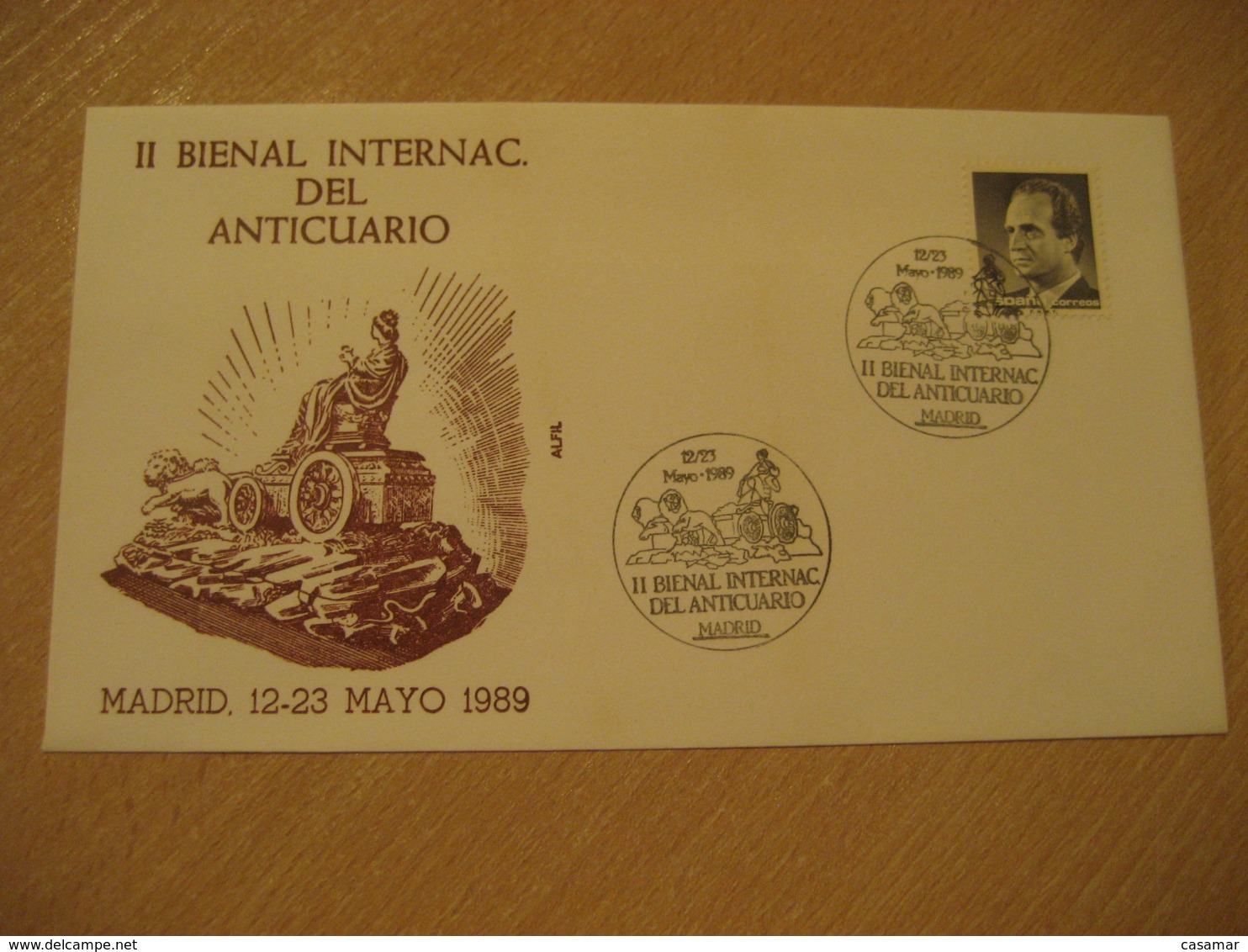 MADRID 1989 Anticuario Antique Dealer Antiquaire Cancel Cover SPAIN Archeology Archeologie - Archäologie